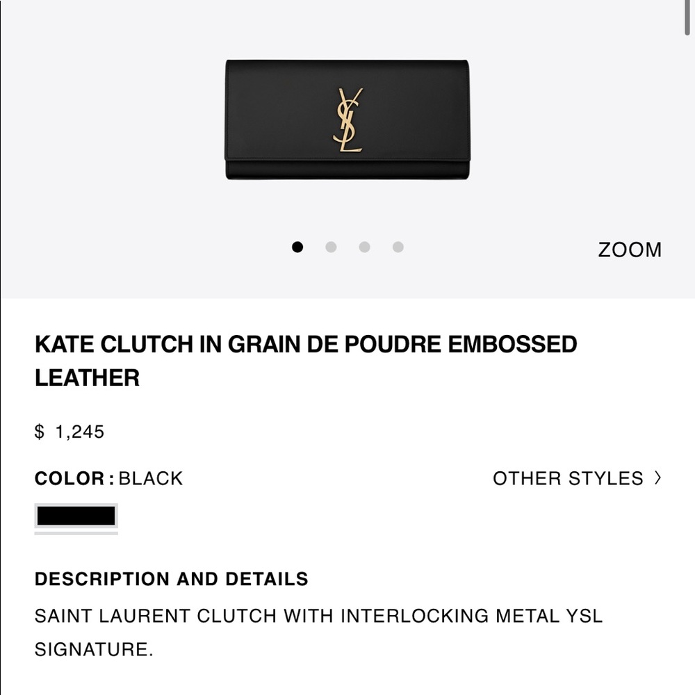 SAINT LAURENT KATE CLUTCH PERFECT CONDITION